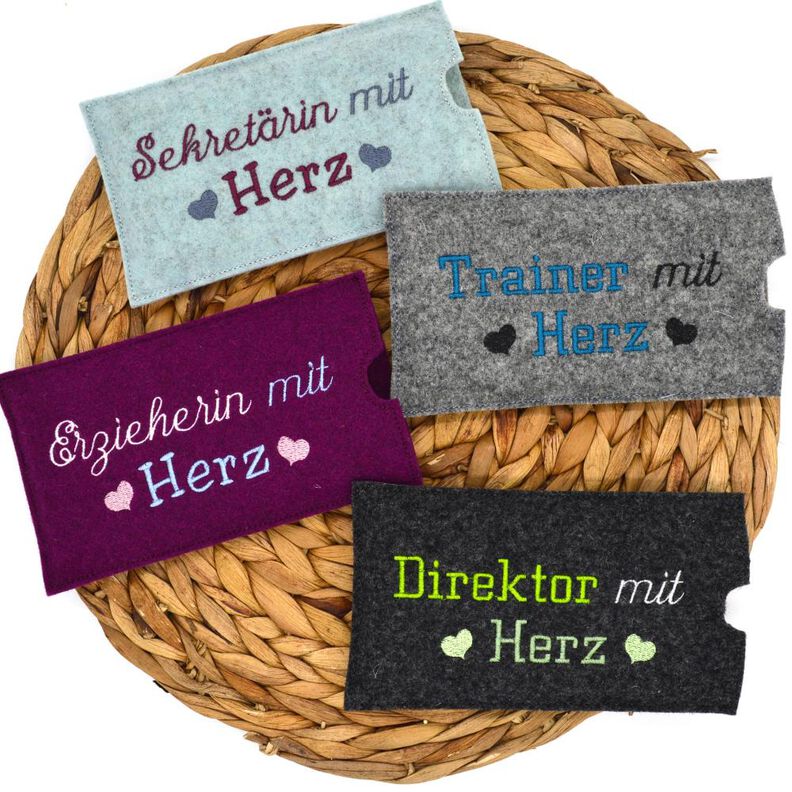 Stickdatei Schokohüllen Erzieherin Sekretärin Direktor image number 1