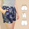 Sommer Shorts „Anni“ mit Gummibund & Fake-Schlitz (34–50) thumbnail number 1