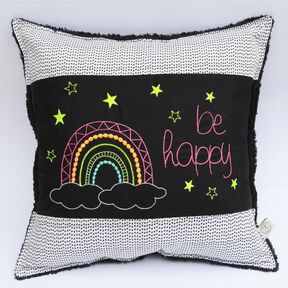 Stickdatei Regenbogen be happy verschiedene Größen 