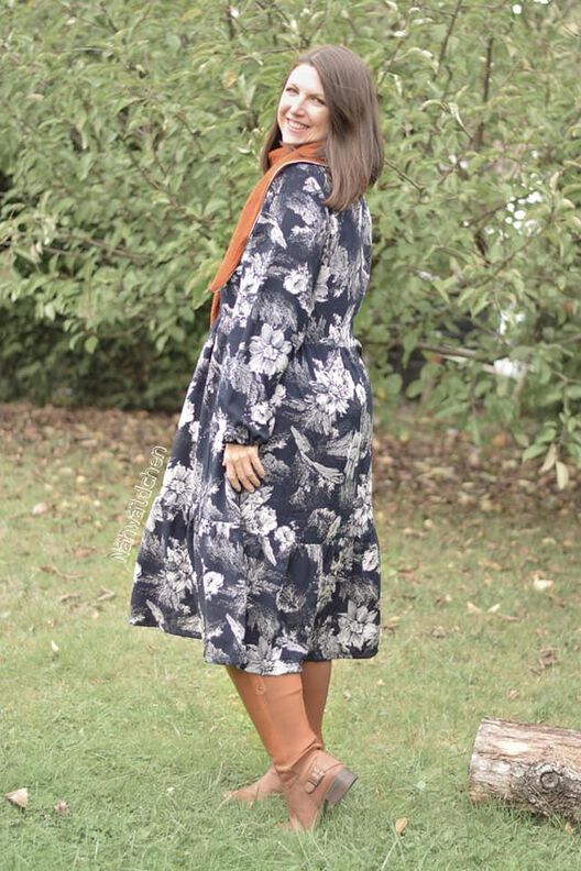 *Ladies Partydress Webware* Stufenkleid Gr. 32 bis 56 Boho image number 9