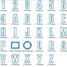 16cm Buchstaben schmal + Zahlen Stickdatei Alphabet Zahl thumbnail number 3