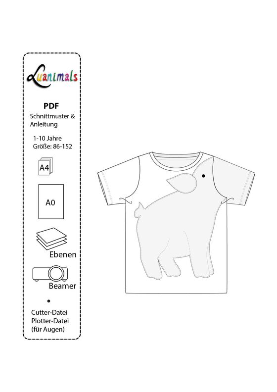 T-Shirt Kind E-Book Luanimals Schwein Svenja (86-152cm) image number 3
