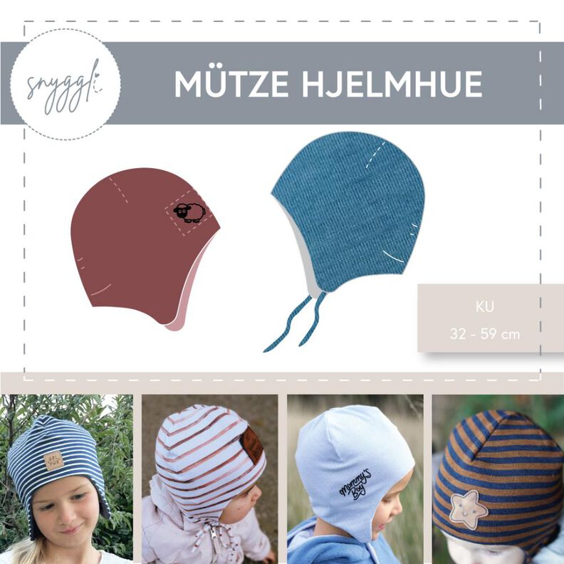 Helm Mütze Hjelmhue, Jersey, Wolle/Seide, KU 32-59 image number 1