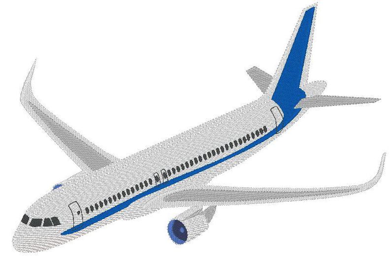 Flugzeug Stickdatei image number 8