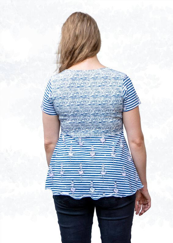 Leonie Stufenshirt mit Empire-Teilung BU 80-116, A4+A0 image number 5