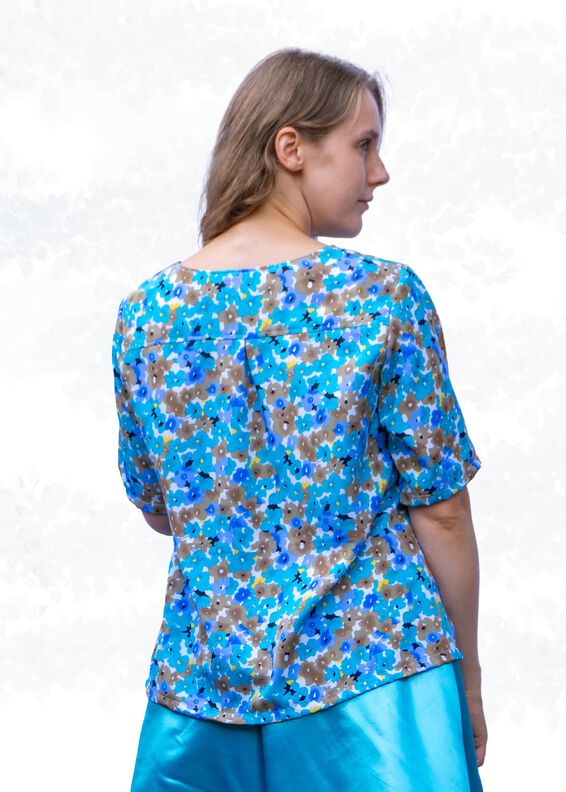 Becky – Bluse mit 4 Ärmellängen und Passe BU 80-116, A4+A0 image number 4