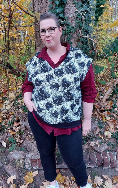 Oversize Pullunder (34-60) BRUNA Damen Schnittmuster image number 4
