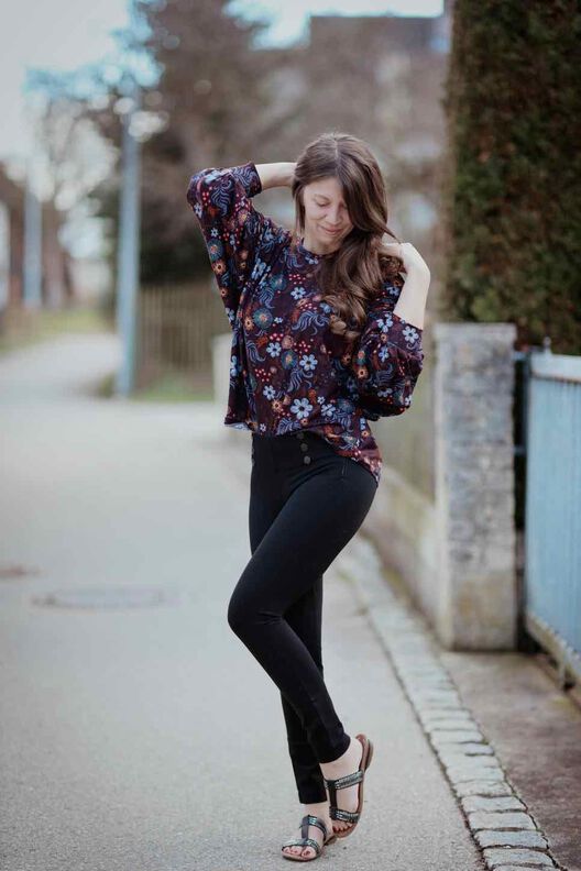 Bluse "SONTJE", Nähanleitung & Schnitt Einheitsgröße image number 10