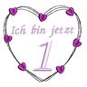 Stickdatei Herz 5er SET 10x10cm zum Geburtstag Zahlen thumbnail number 5