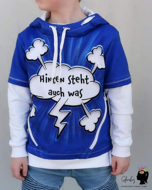 Hoodie mini Mikael Gr. 86-122 inkl. Beamerdatei image number 9