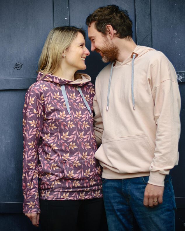 lovely lady & men oversized hoodie Damen & Herren Sweater image number 5