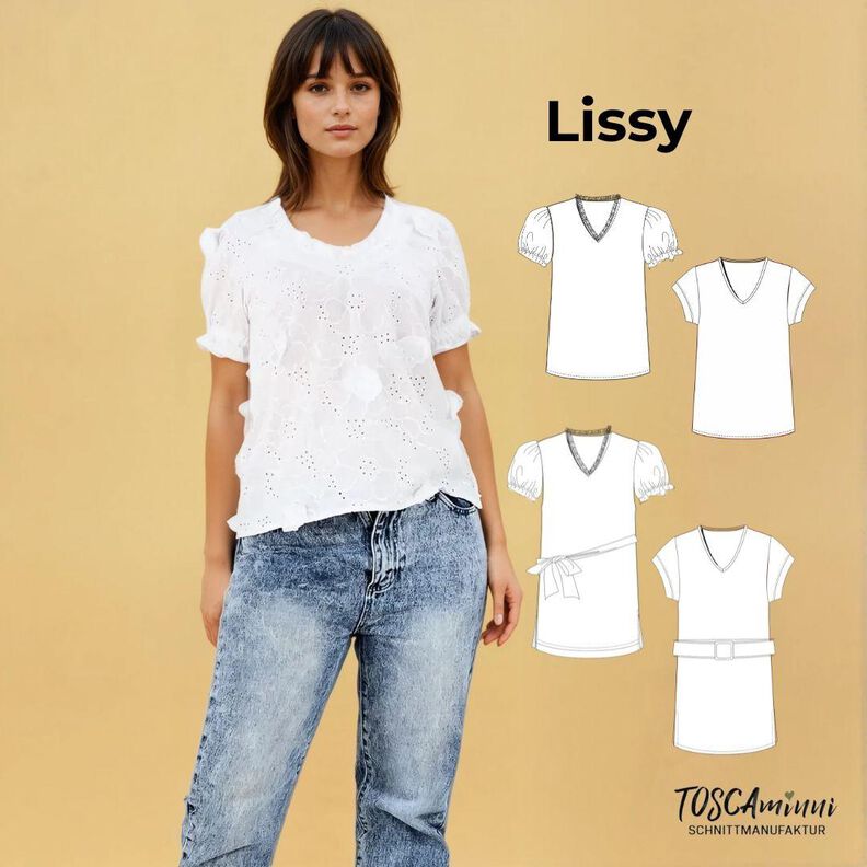 Bluse Lissy Gr. 34-54 - A4/A0-Datei image number 1