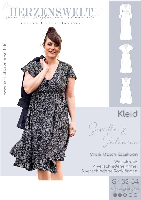 Kleid Damen – Schnittmuster Gr. 32-54 – #108 image number 3