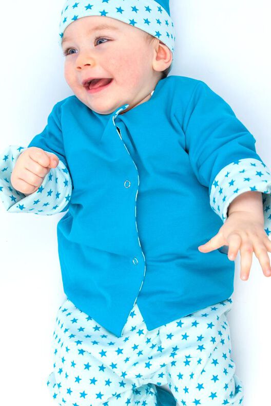 FLAVIO Baby und Kinder Wende Jacke mit Druckknöpfen image number 4