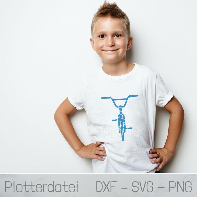 Plotterdatei - BMX Fahrrad - SVG, DXF, PNG image number 1