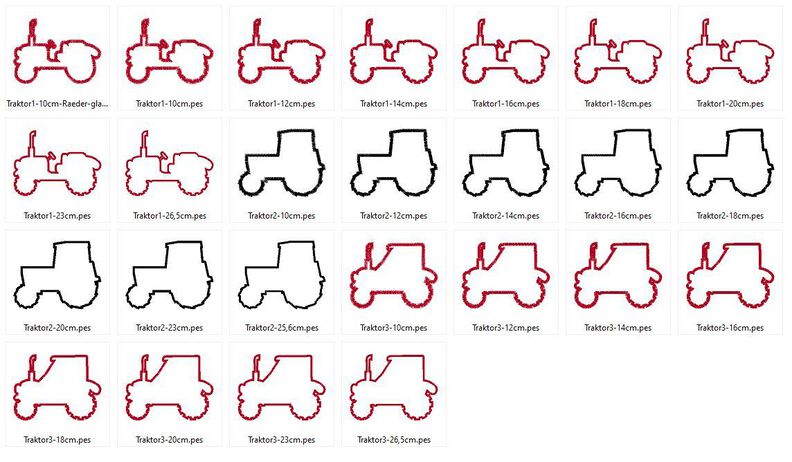 Traktor Button Stickdatei image number 5