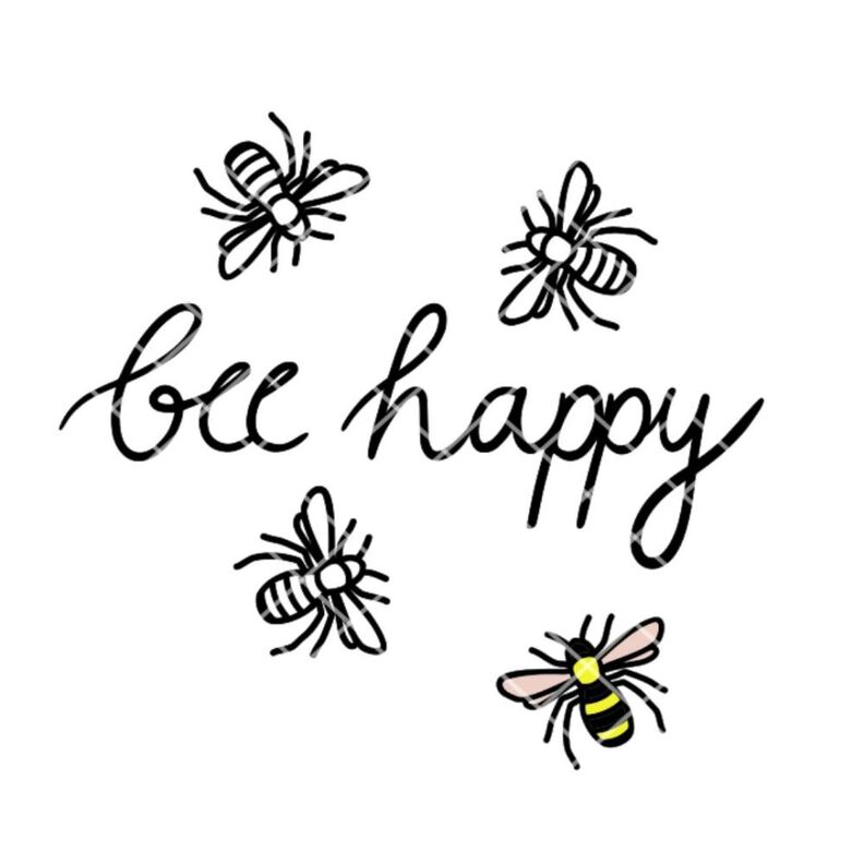 Plotterdatei "bee happy" image number 1