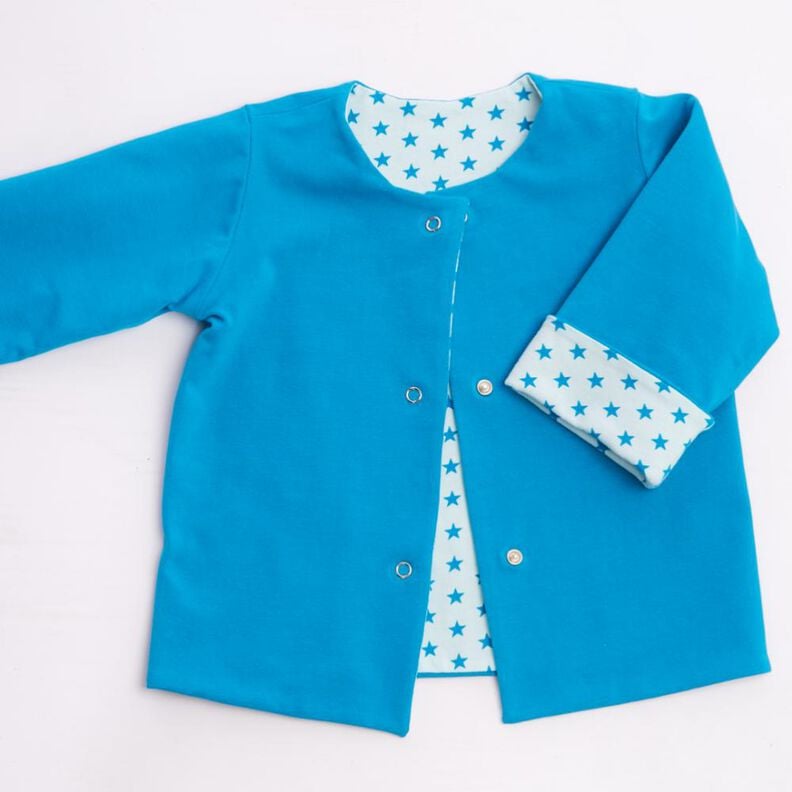 FLAVIO Baby und Kinder Wende Jacke mit Druckknöpfen image number 1