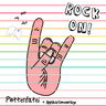 ROCK ON! - Plotterdatei + Applikationsvorlage Handzeichen Kontur thumbnail number 1