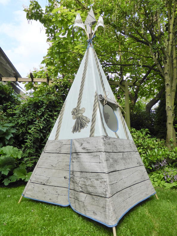 Spielzelt Tipi / Zelt für Kinder / mit Wimpel und Fenster image number 5