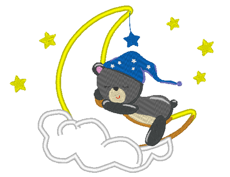Stickdatei Baby Bär Kissen und Taschenbild image number 4