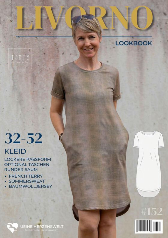 Sweatkleid – eBook Schnittmuster Gr. 32-52 – Livorno  #150 image number 2