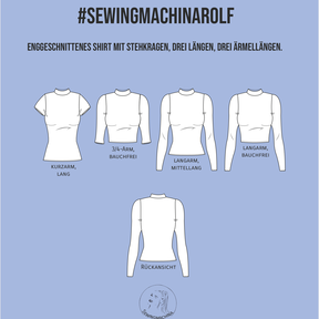 Shirt mit Kragen Rolf / 3 Ärmellängen und Längen 