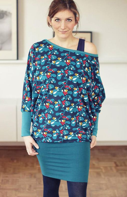 Fledermaus-Kleid, Shirt (XS-XXL) GULA Damen Schnittmuster image number 3