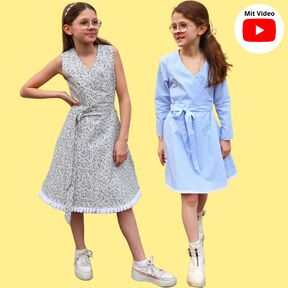 Kinder Kleid Wickelkleid Bluse GAYA ♥ Gr. 92-164