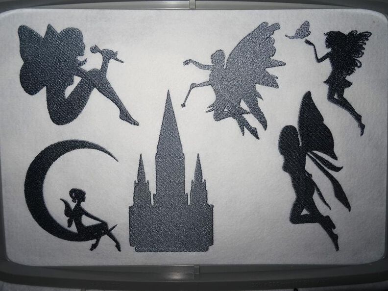 Fee Silhouetten Stickdatei image number 5