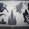 Fee Silhouetten Stickdatei thumbnail number 5
