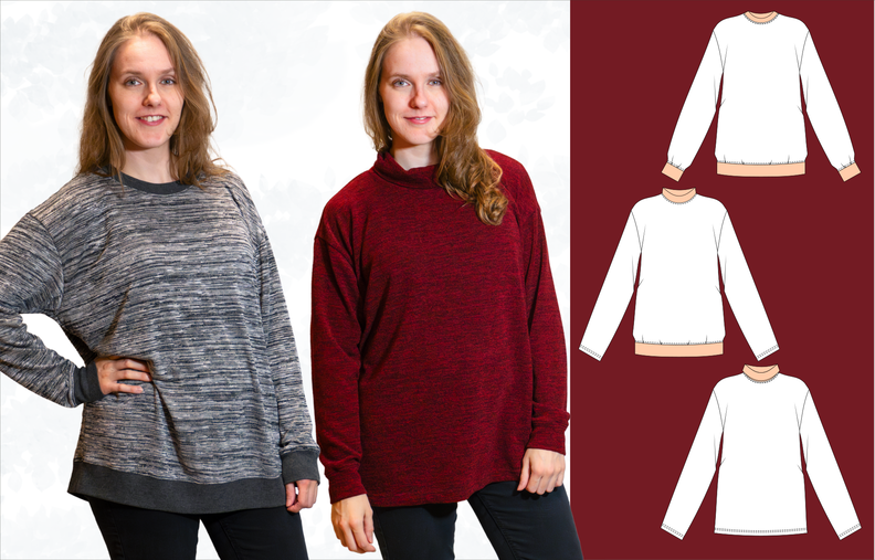 Jessy Oversize Pullover mit Rollkragen BU 80-116, A4+A0 image number 10