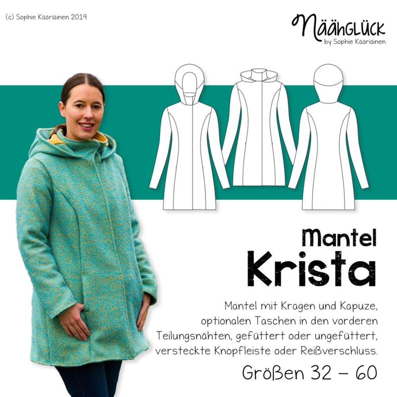 Mantel Krista – Größen 32 – 60 image number 1