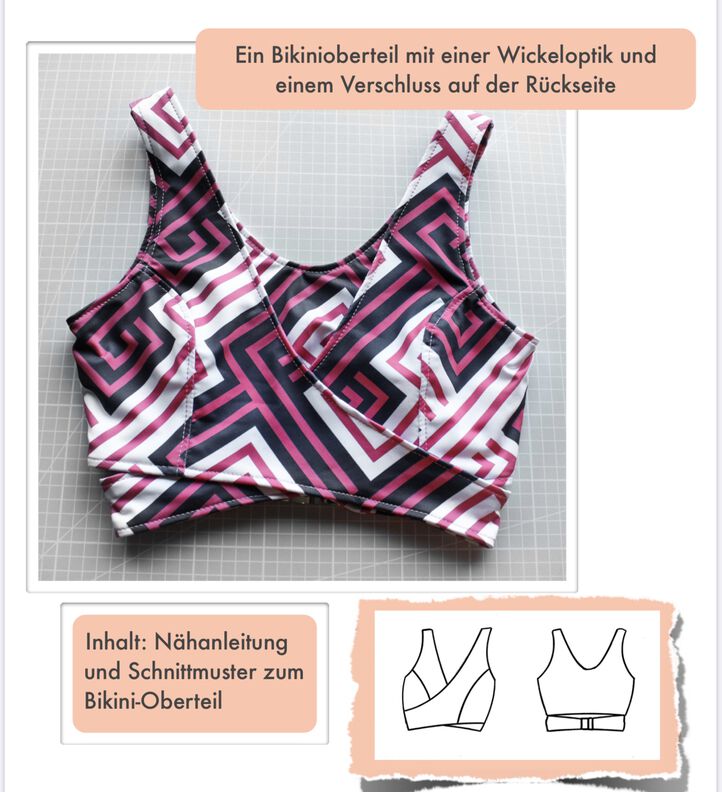 Bikini-Oberteil #Jane Nähanleitung und Schnittmuster  image number 2