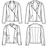 Jacke BIKER-Lola Gr. 34-54 PDF-Schnitt A4, A0 und Beamer thumbnail number 2