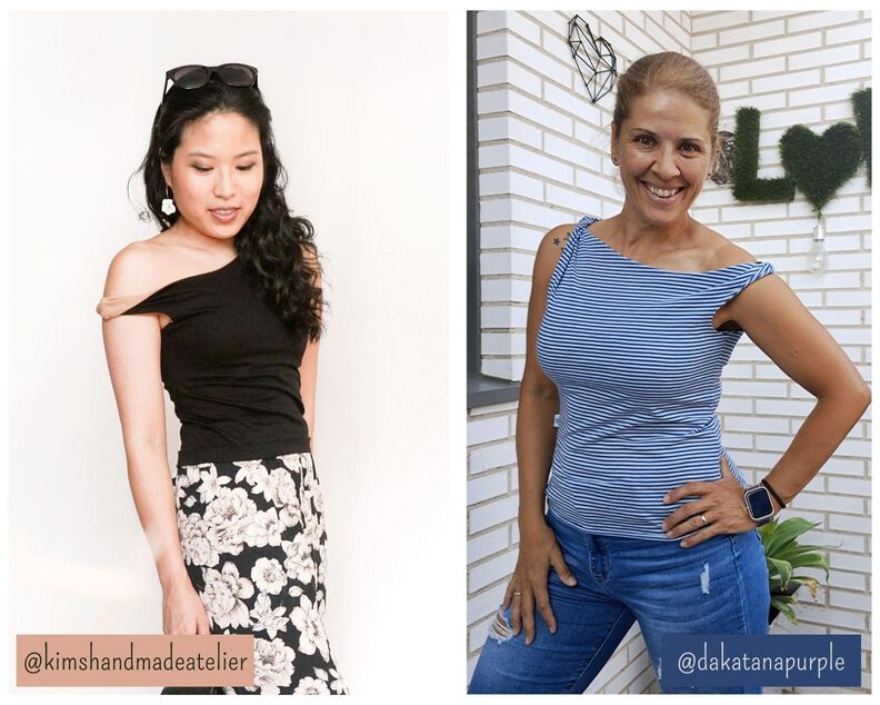Asymmetrisches One-Shoulder Top mit Drehung - JULE image number 6