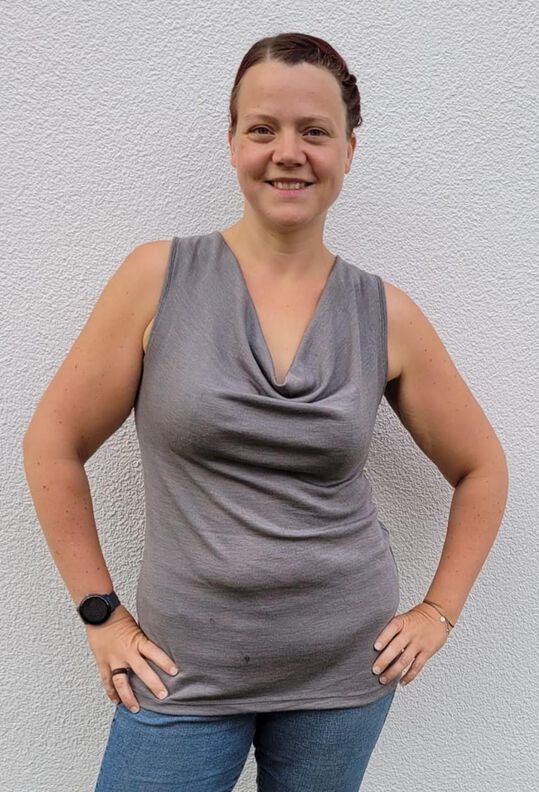 Wasserfall-Shirt/Kleid Tania 32-46 für sehr dehnbare Stoffe image number 5