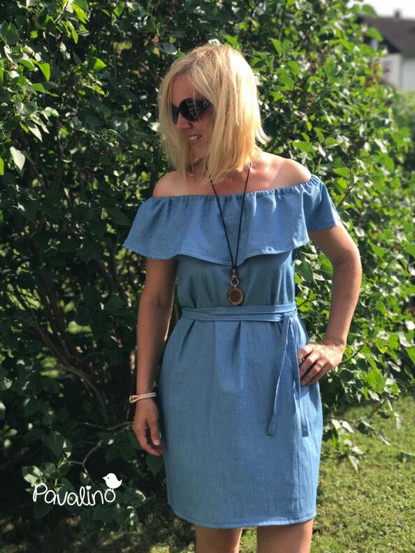  Off and Over-Shoulder Dress & Blouse / Schnittmuster Kleid image number 3