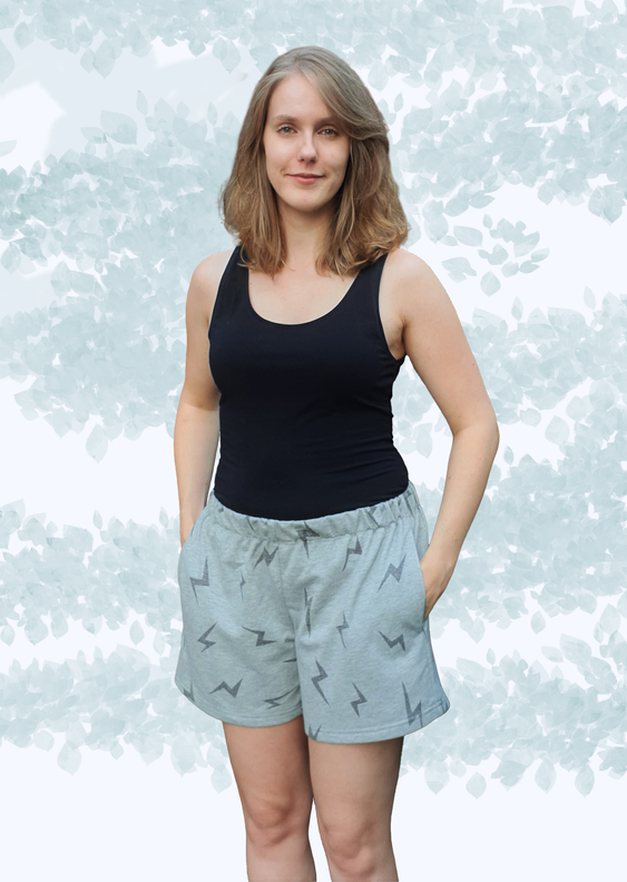 Lockere Damen Shorts „Alex“ mit Gummizug Gr. 34-50, A4+A0 image number 4