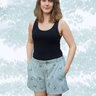 Lockere Damen Shorts „Alex“ mit Gummizug Gr. 34-50, A4+A0 thumbnail number 4