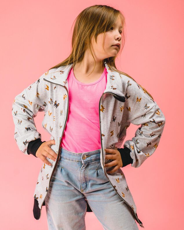 Kinder Sweater mit Zipper und Kragen BUKA ♥ Gr. 92-164 image number 2