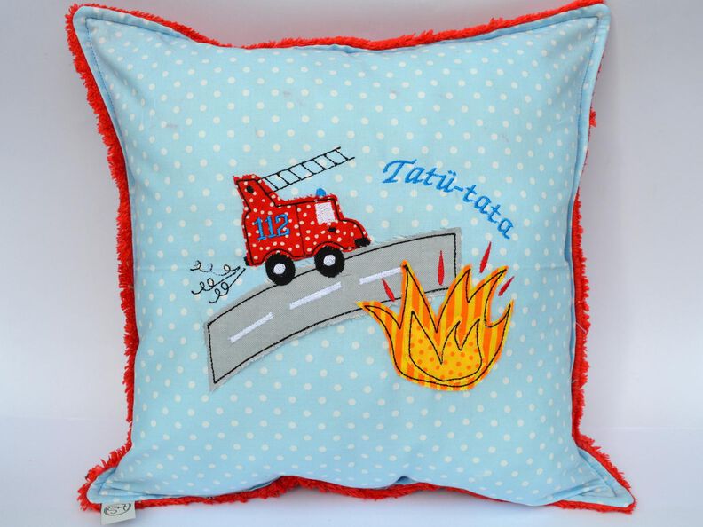 Stickdatei Feuerwehr doodle 13x18cm image number 1