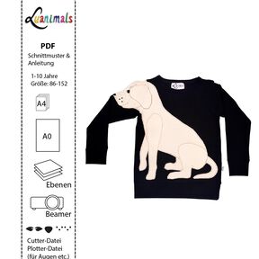 Pullover Kind E-Book Luanimals Labrador (86-152cm)