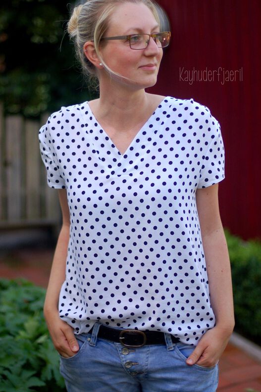 HappyMe Schnittmuster & Nähanleitung Bluse Shirt 36-48 image number 7