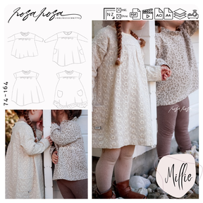 #Millie – Kleid & Bluse, Größen 74–164 inkl. A4/A0/Beamer