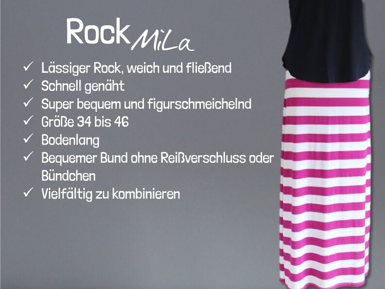 Rock Mila | Maxirock | bodenlang | 34 – 46 | A4, A0, Beamer image number 5