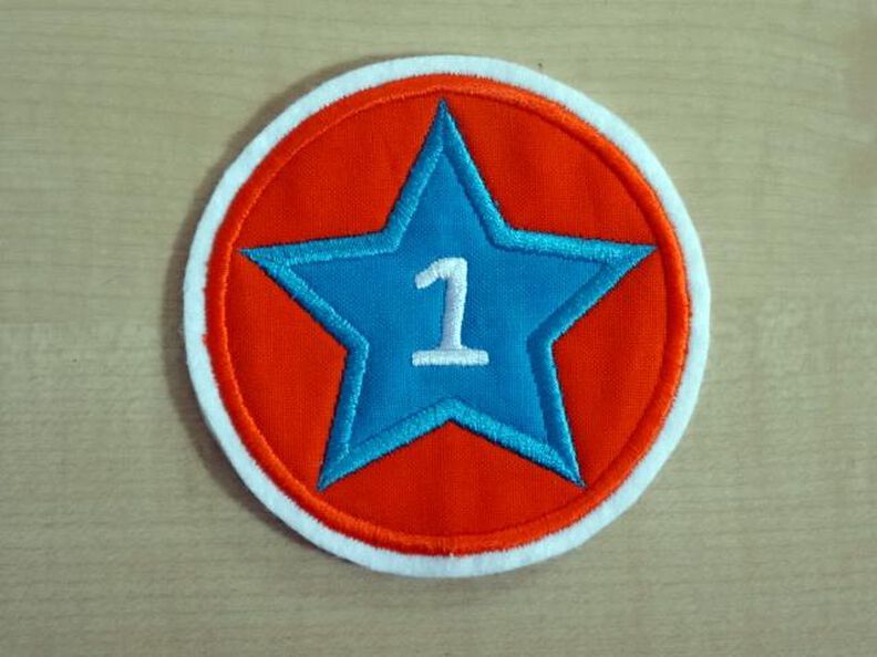 Stickdatei Stern im Kreis in 5 Größen mit Zahlen image number 3