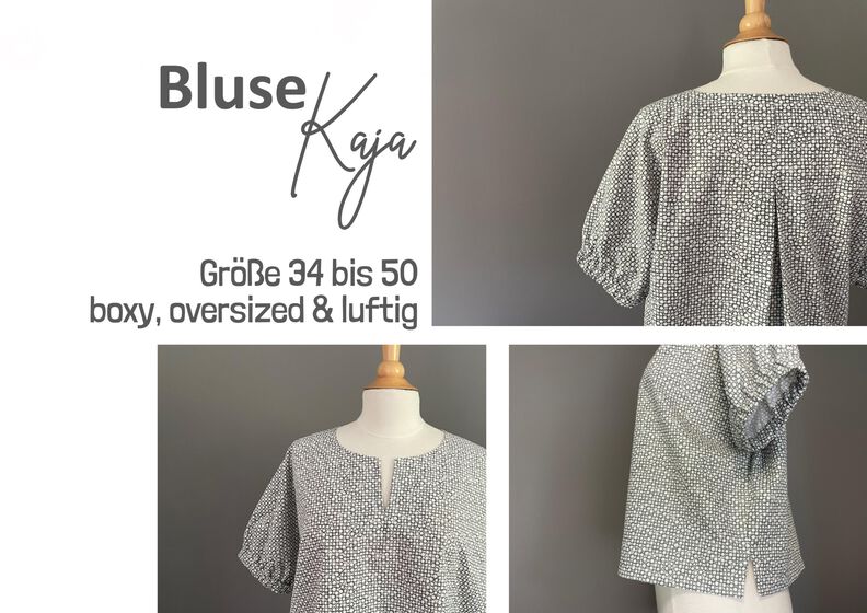 Bluse Kaja | locker & weit | 34 – 50 | A4, A0, Beamer image number 4