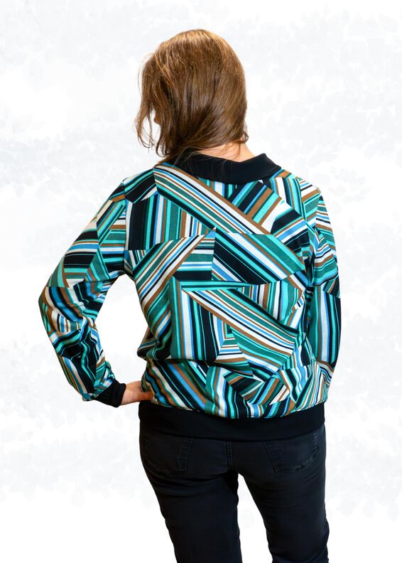 Kikyo schicker Pullover mit Wickelkragen BU 80-116, A4+A0 image number 6