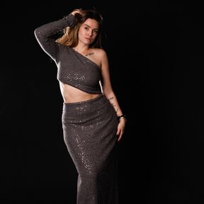 PARTY TWO PIECE zweiteiliges Abendkleid Schnittm. Gr. 30-62